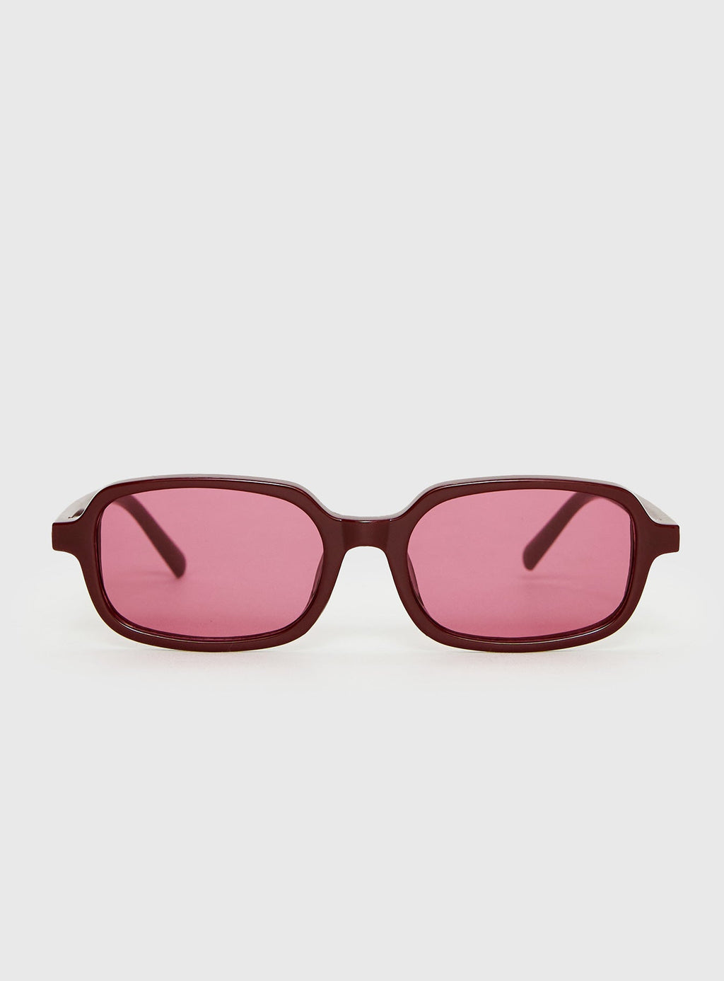 Such A Sweetie Rectangle Sunglasses Red